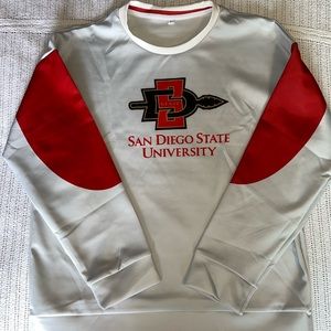 SDSU Grey & Red Crewneck